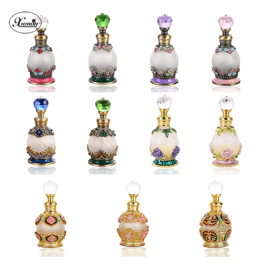 Perfume Fragrance Attar - 자두 작약 해바라기 금속 리필 가능한