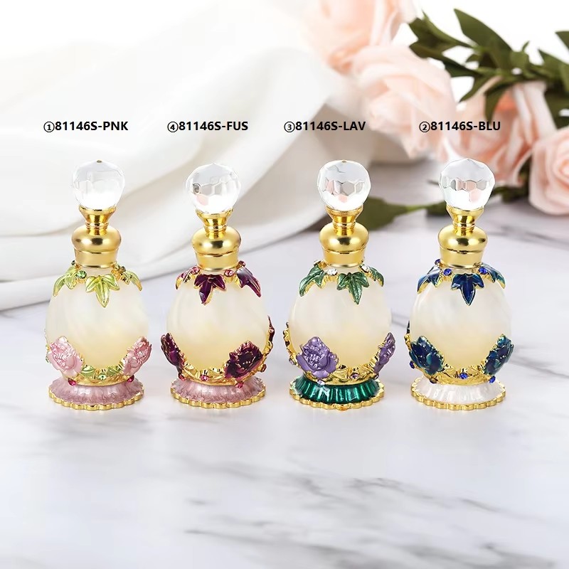 자두 작약 해바라기 금속 리필 가능한 향수병, 아타르  - Perfume Fragrance Attar 리뷰 및 가격