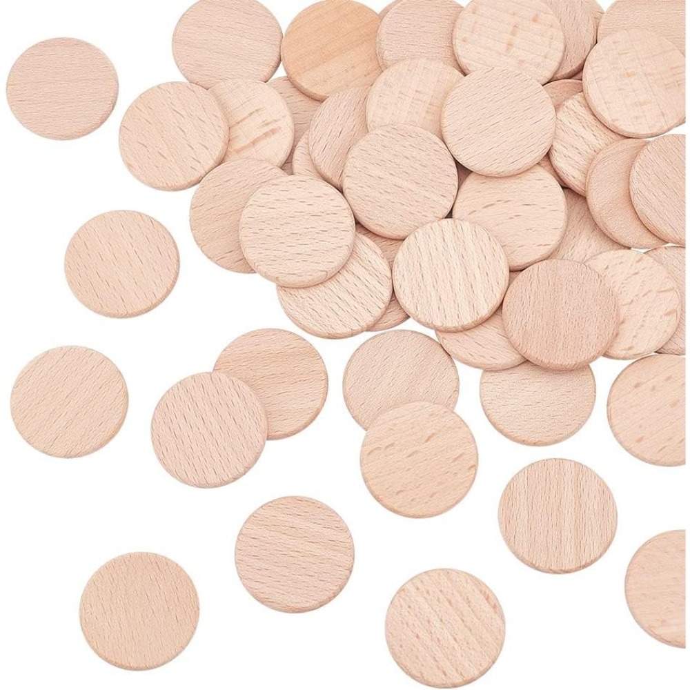 50개 30.5mm 무지 너도밤나무 슬라이스 통나무색  - Oud Wood Chip 리뷰 및 가격