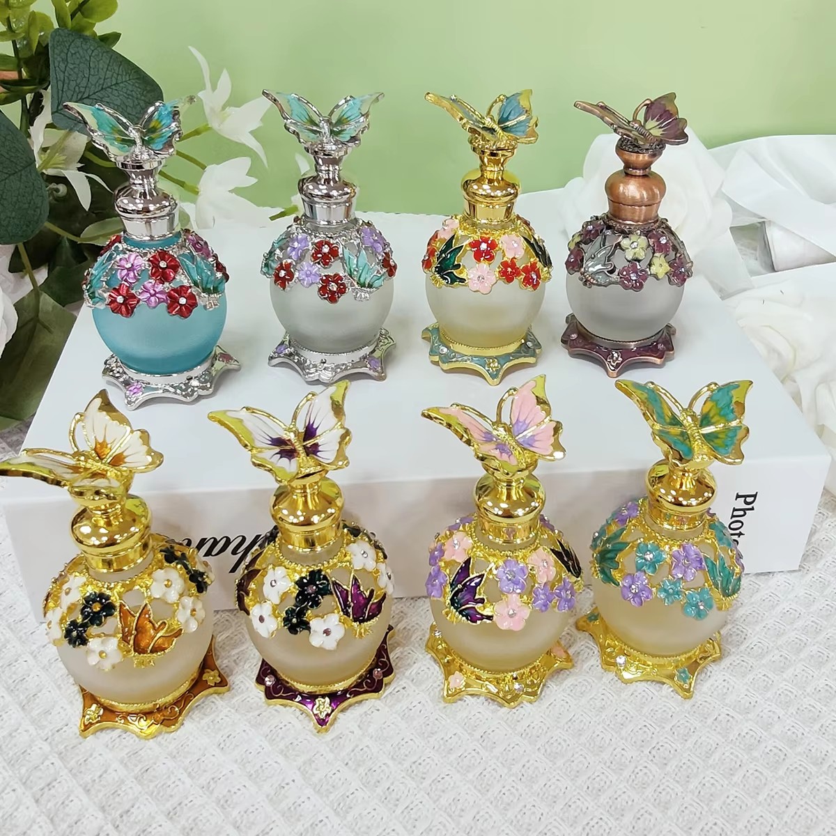 15ml 메탈 버터플라이 리필 가능한 향수병 아타르 오 - Perfume Fragrance Attar 리뷰 및 가격