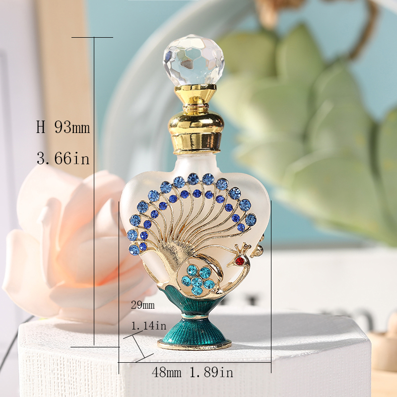 하트 페콕 장미 꽃 금속 향수 오일 아타르 향수 리필  - Perfume Fragrance Attar 리뷰 및 가격