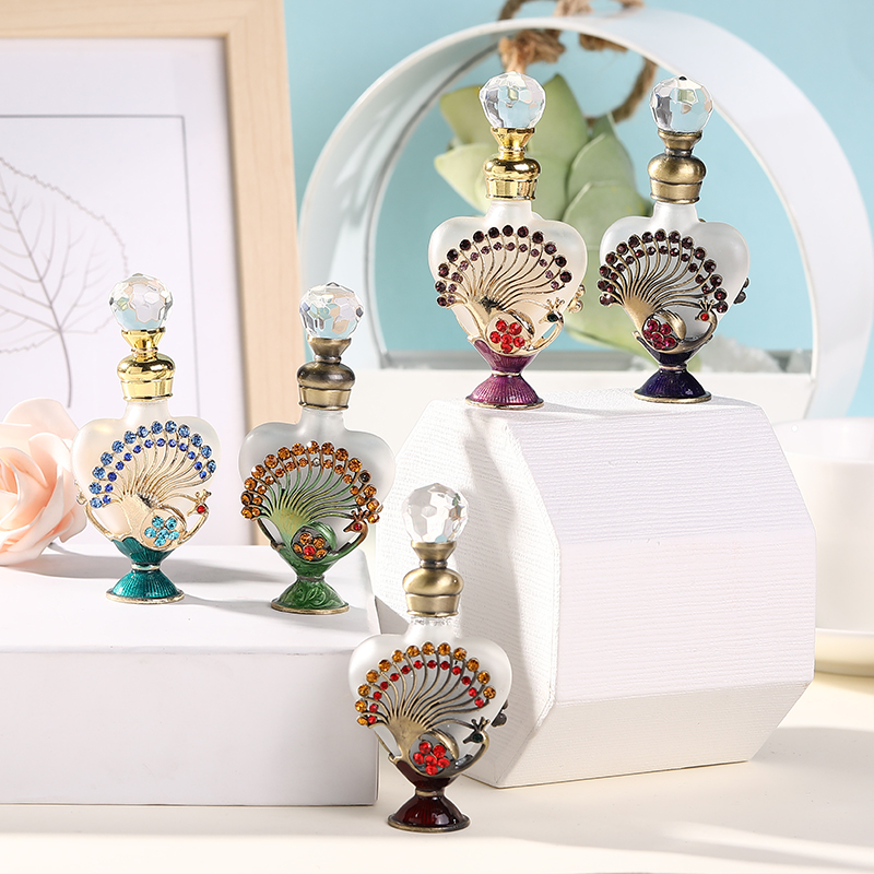 하트 페콕 장미 꽃 금속 향수 오일 아타르 향수 리필  - Perfume Fragrance Attar 리뷰 및 가격
